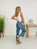 Judy Blue Make It Easy Ankle Wide Leg Jeans