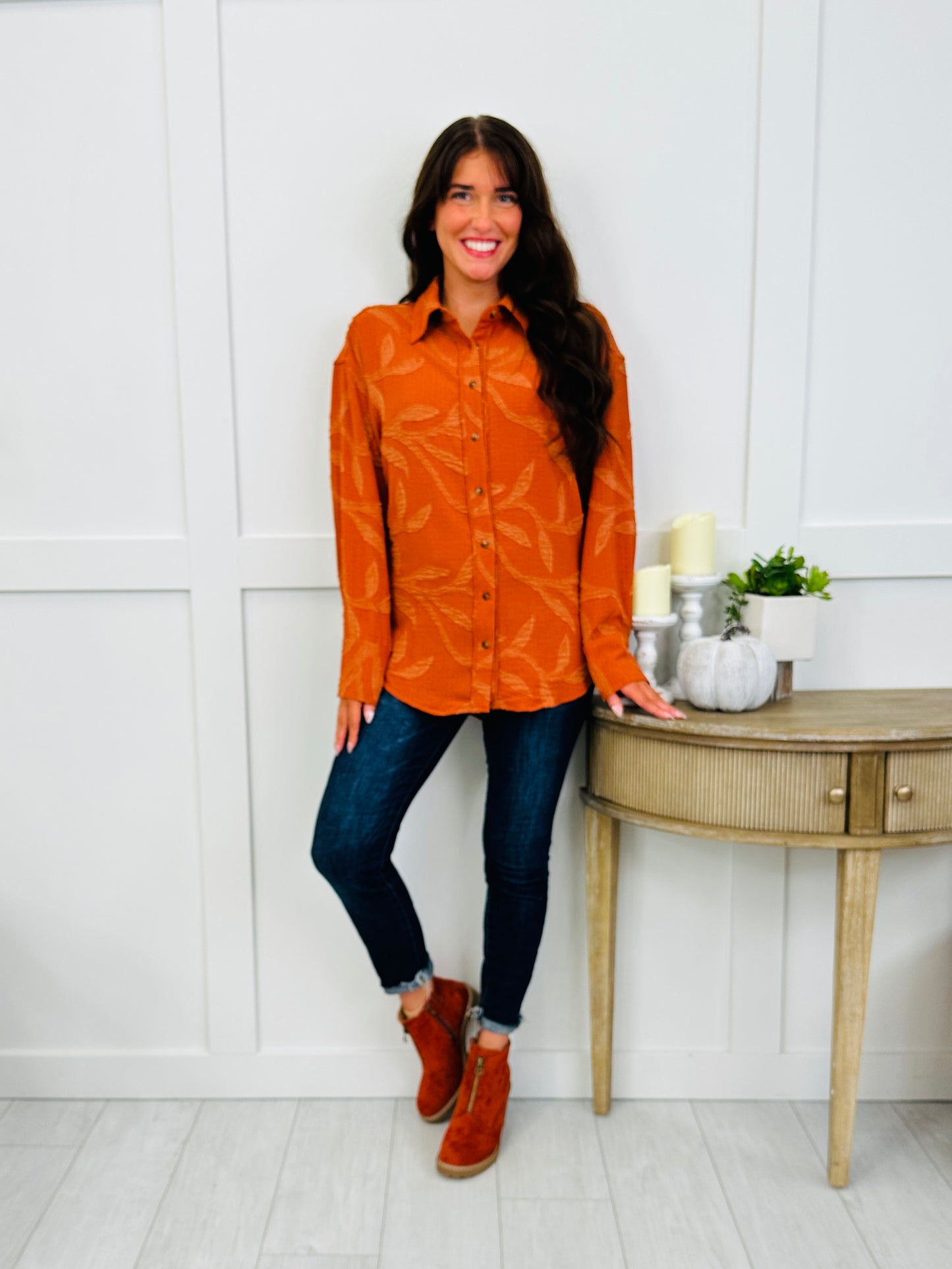 Maple Lane Jacket In Rust