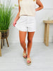 Judy Blue Make It Right White Shorts