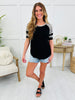 Spotted & Sporty Top In Black