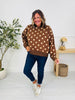 Dot Your Day Pullover In Chocolate