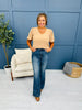 Judy Blue Stop and Stare Tummy Control Flare Jeans in Reg/Curvy