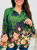 Emerald Garden Top In Emerald Green