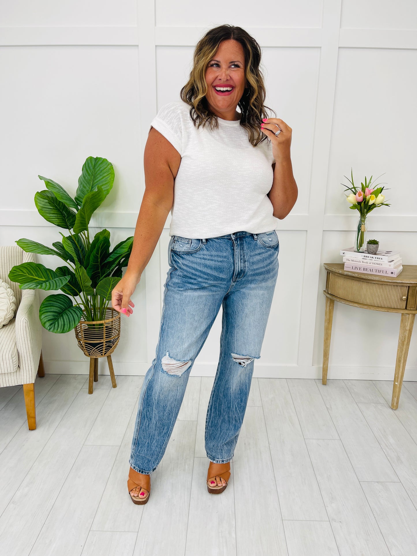 Judy Blue Relaxed and Ready Slim Straight Jeans