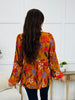 Retro Bloom Top In Camel