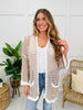 Feathered Feels Cardigan In Latte