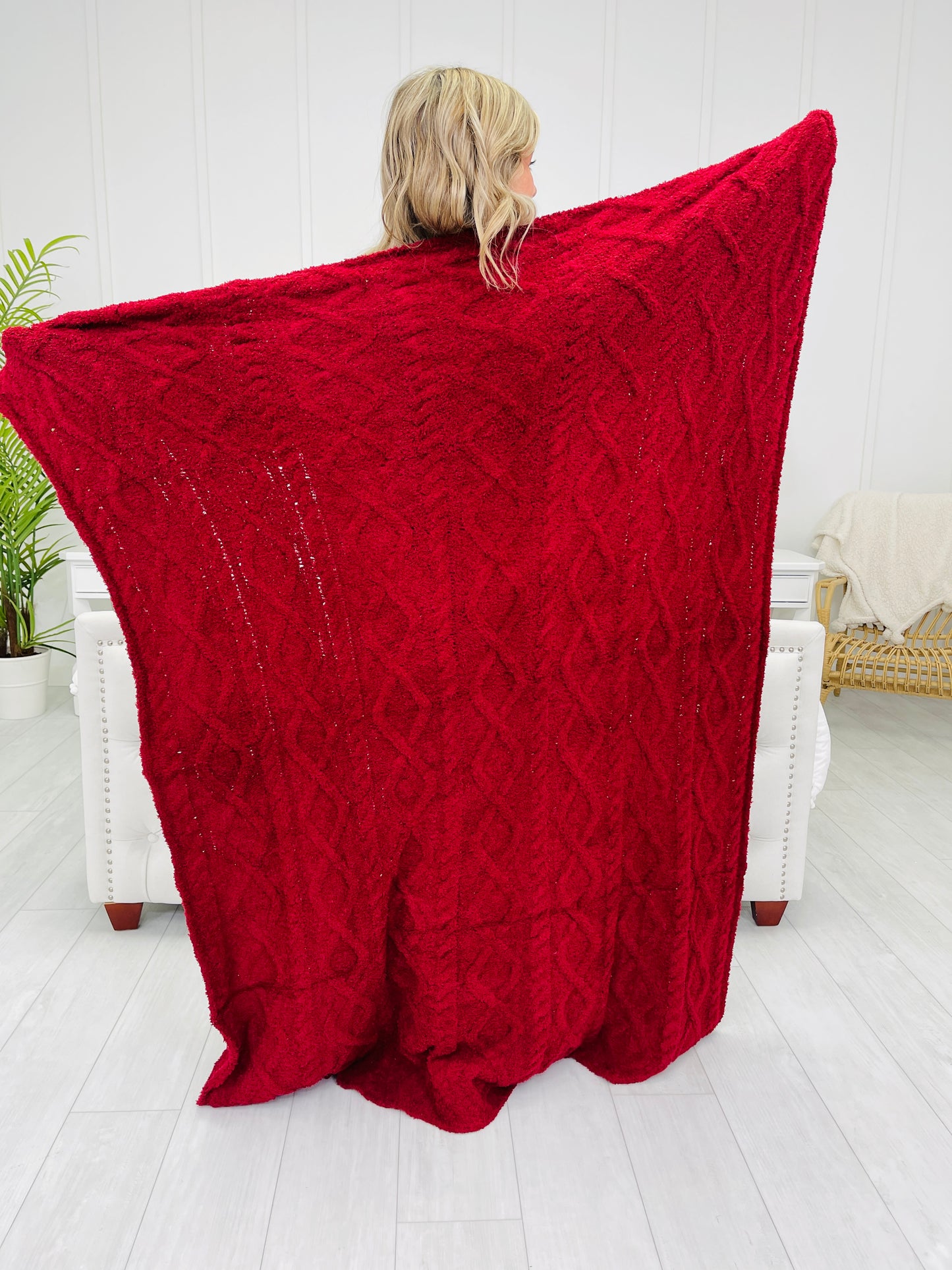 Cozy Knitted Blanket- Multiple Colors!