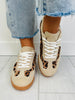 Off The Sidelines Sneakers in Beige Leopard