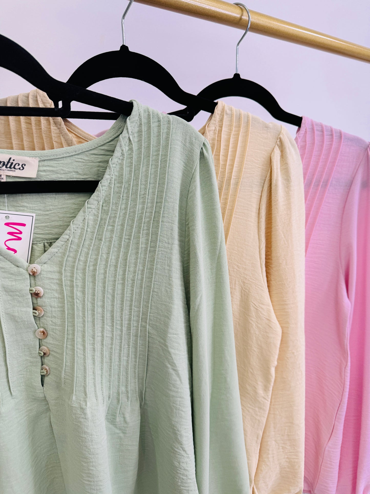 Delicate Details Top In Multiple Colors