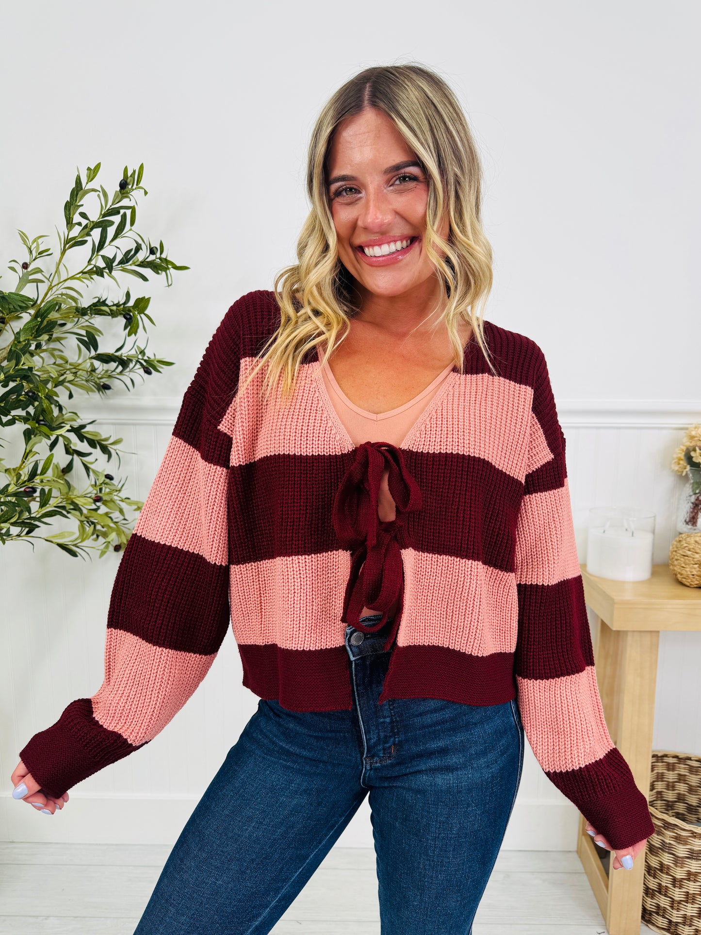 Burgundy Bliss Cardigan