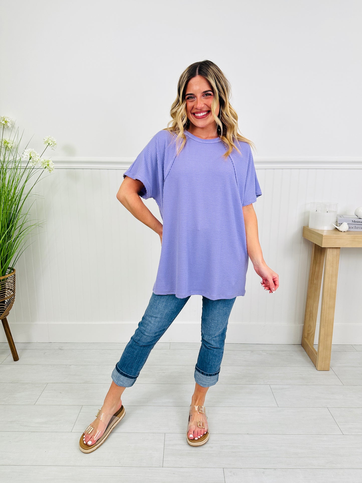 Pop of Color Top in Multiple Colors