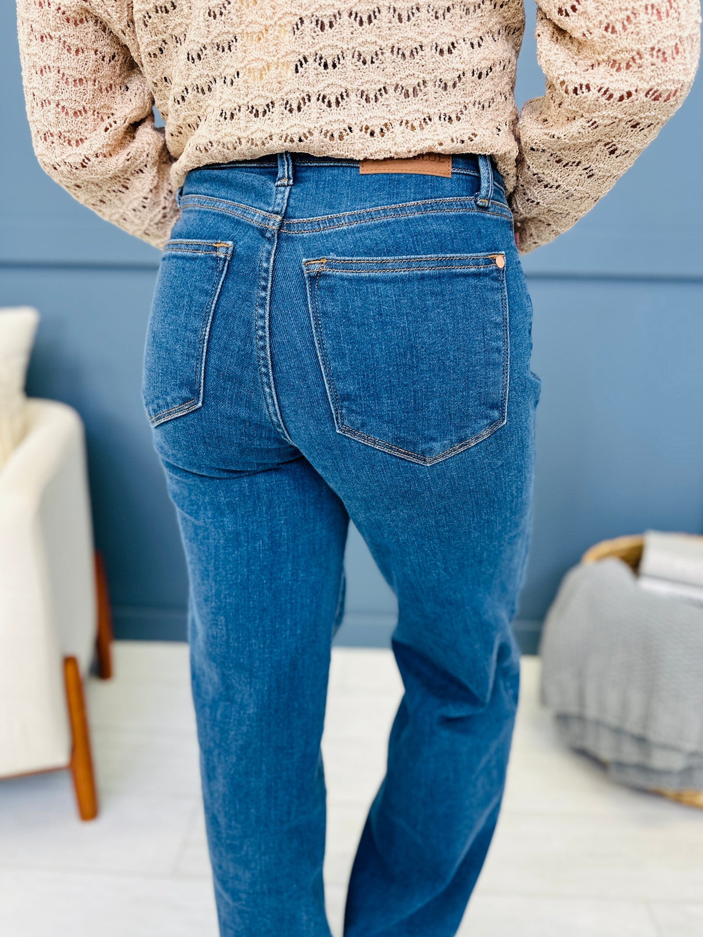 Judy Blue Wide Open Spaces Wide Leg Jeans in Reg/Curvy