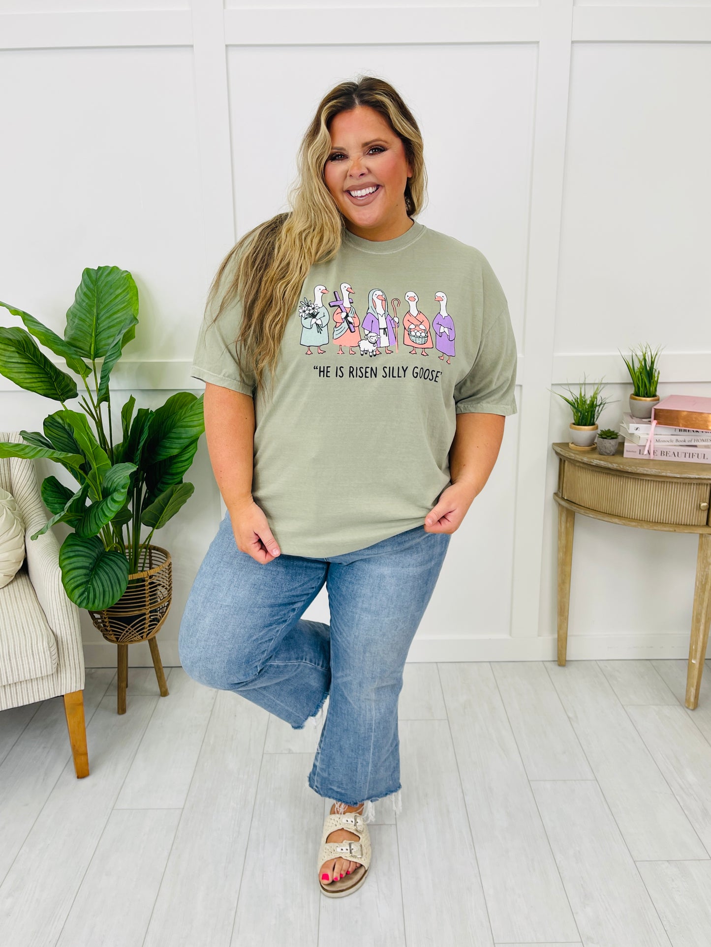 Silly Goose He Is Risen Graphic Tee