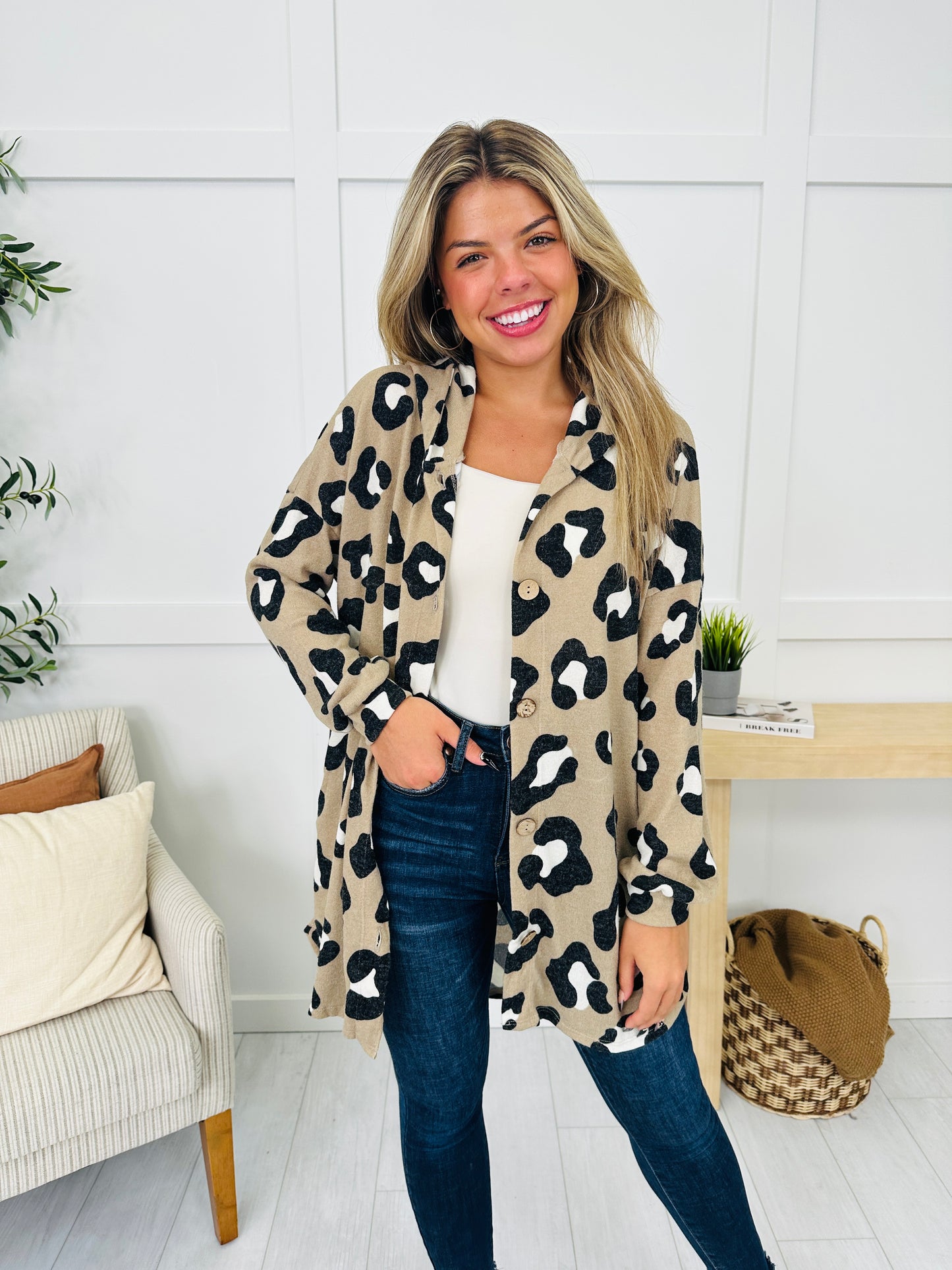 Wild At Dusk Cardigan in Taupe