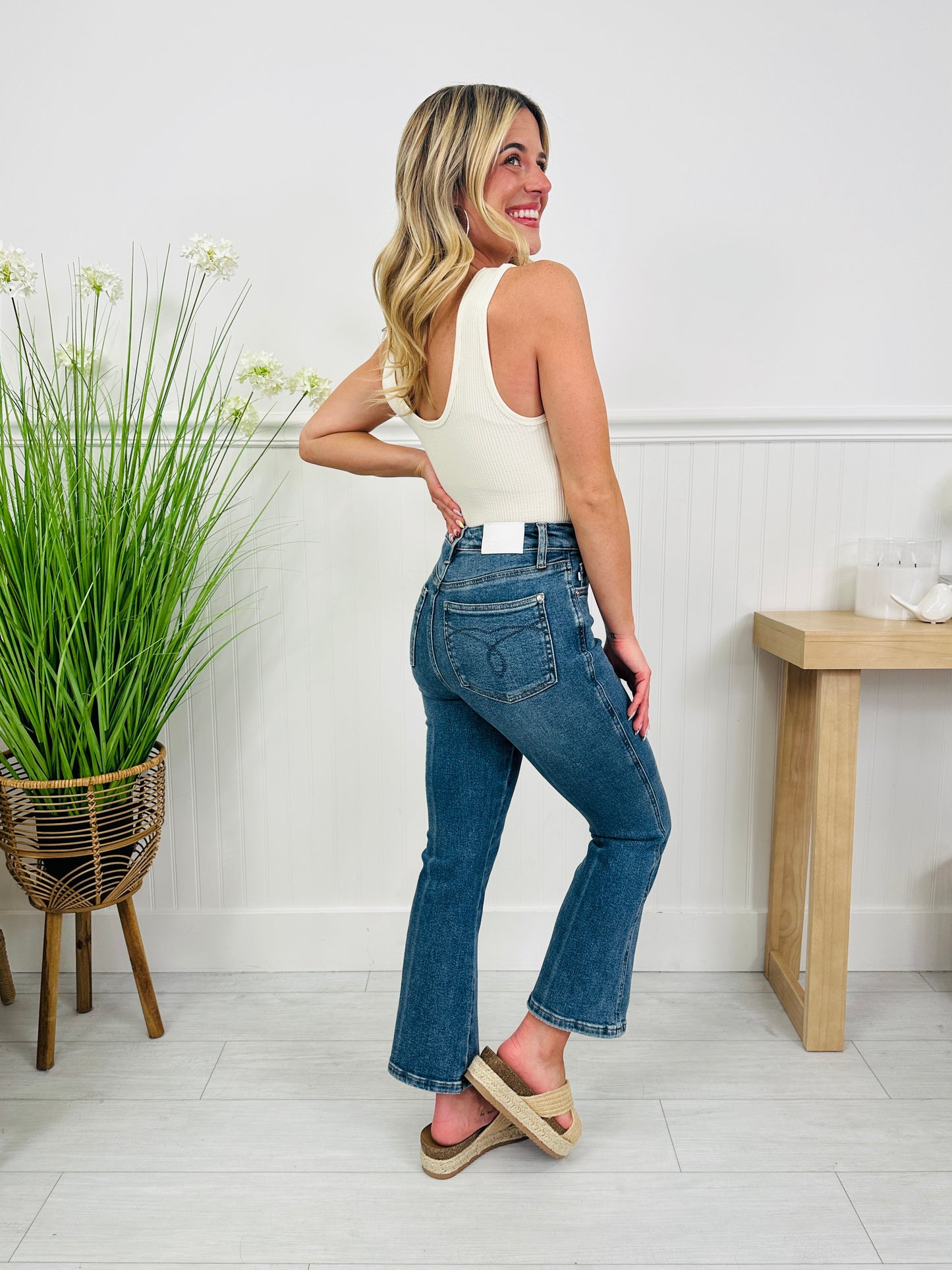 Judy Blue Kick Start Tummy Control Kick Flare Jeans