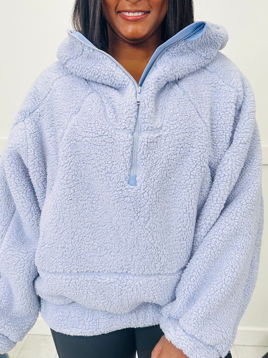 Comfort Meets Confidence Sherpa Pullover In Multiple Colors