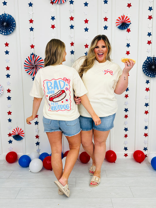Bad Day to be a Hotdog Graphic Tee