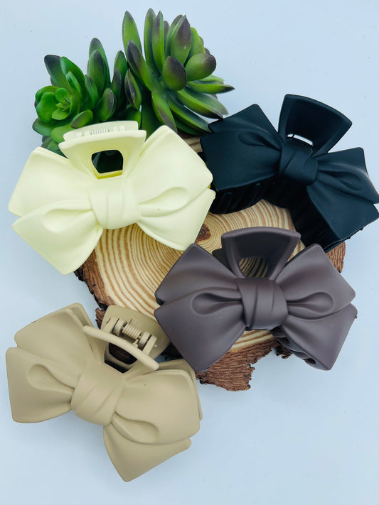 Small Bow Hair Clip- Multiple Colors!