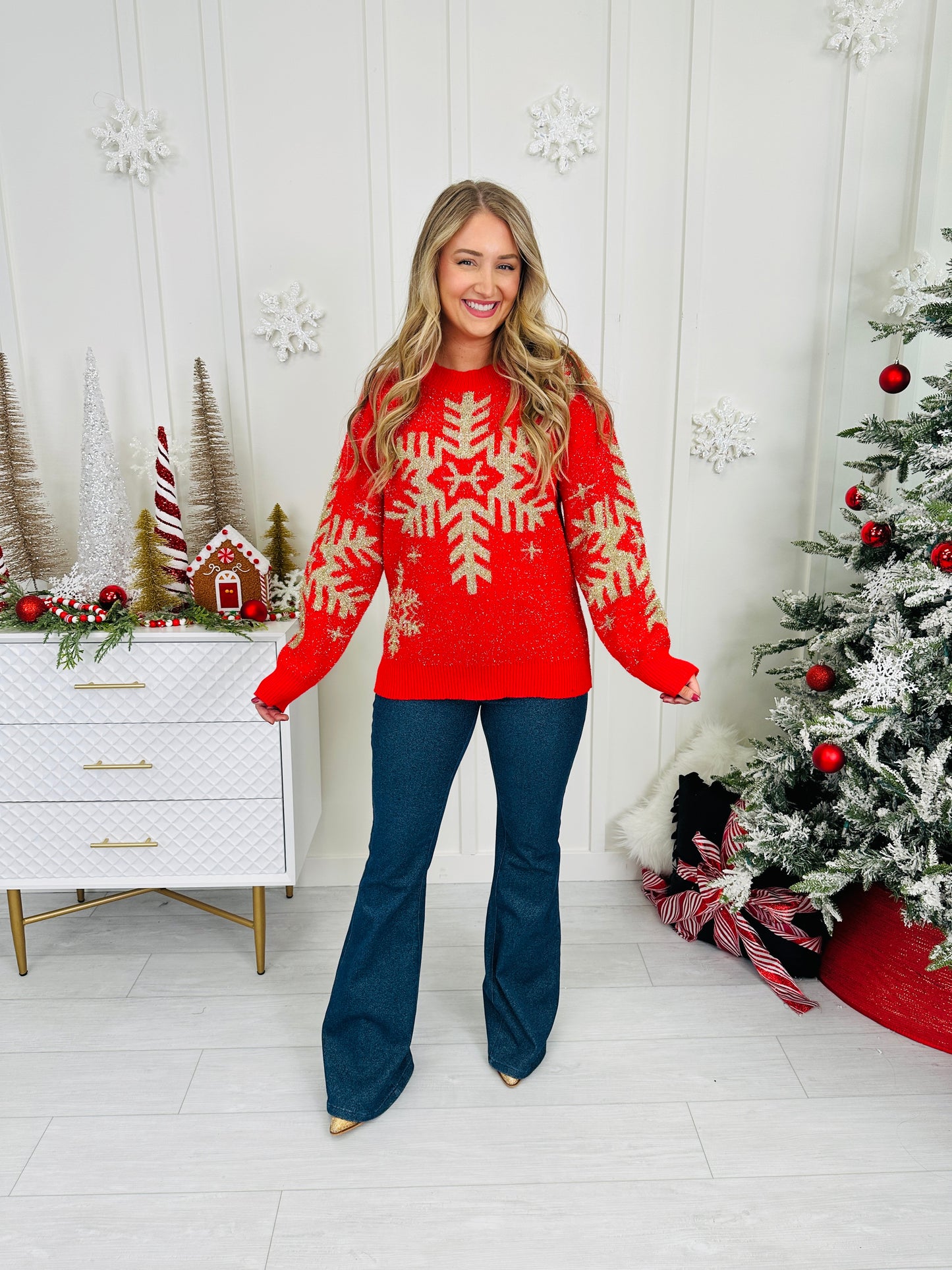 Snowflake Shine Sweater