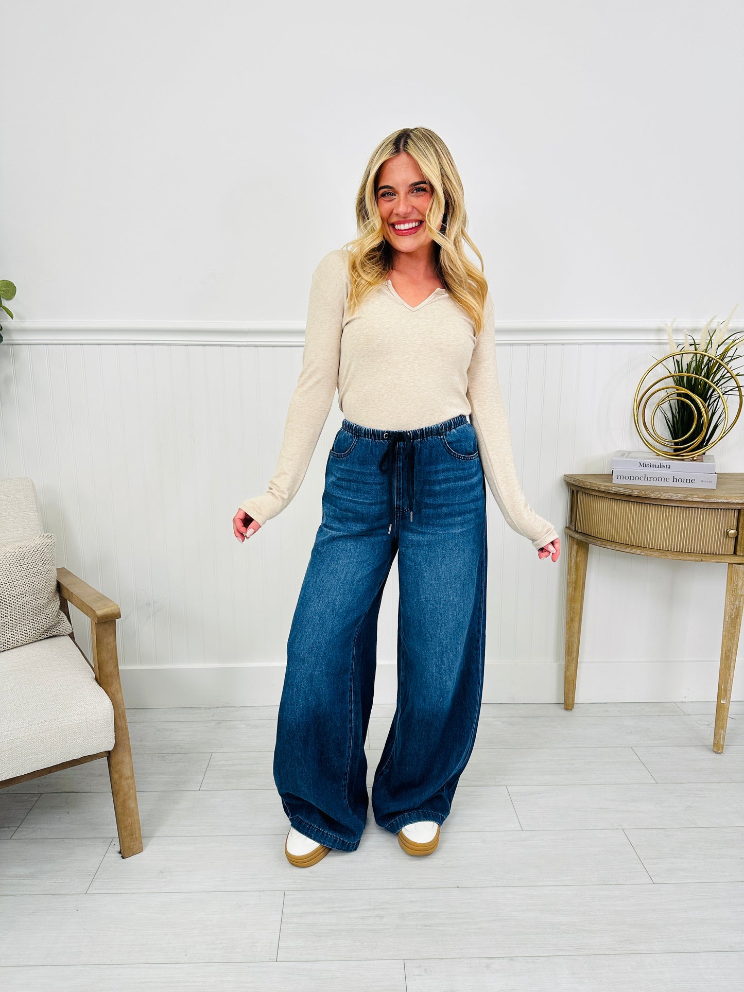 Judy Blue Light As A Featherweight Palazzo Jeans