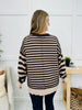 Stripe Shift Sweater in Brown