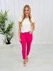 Judy Blue Pretty In Pink Slim Fit Jeans in Reg/Curvy