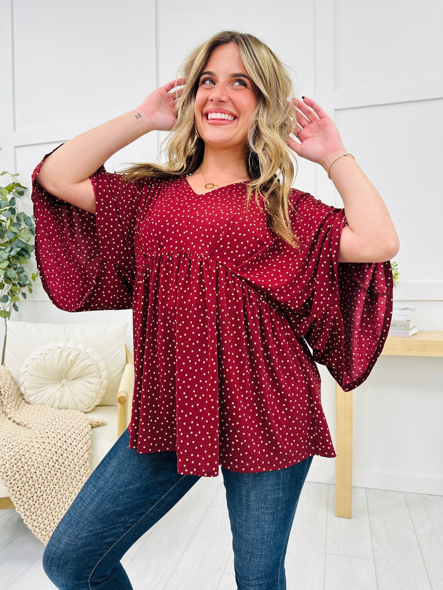 REG/CURVY My Love For You Blossoms Top