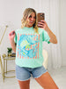 Retro Striped Bass Graphic Tee