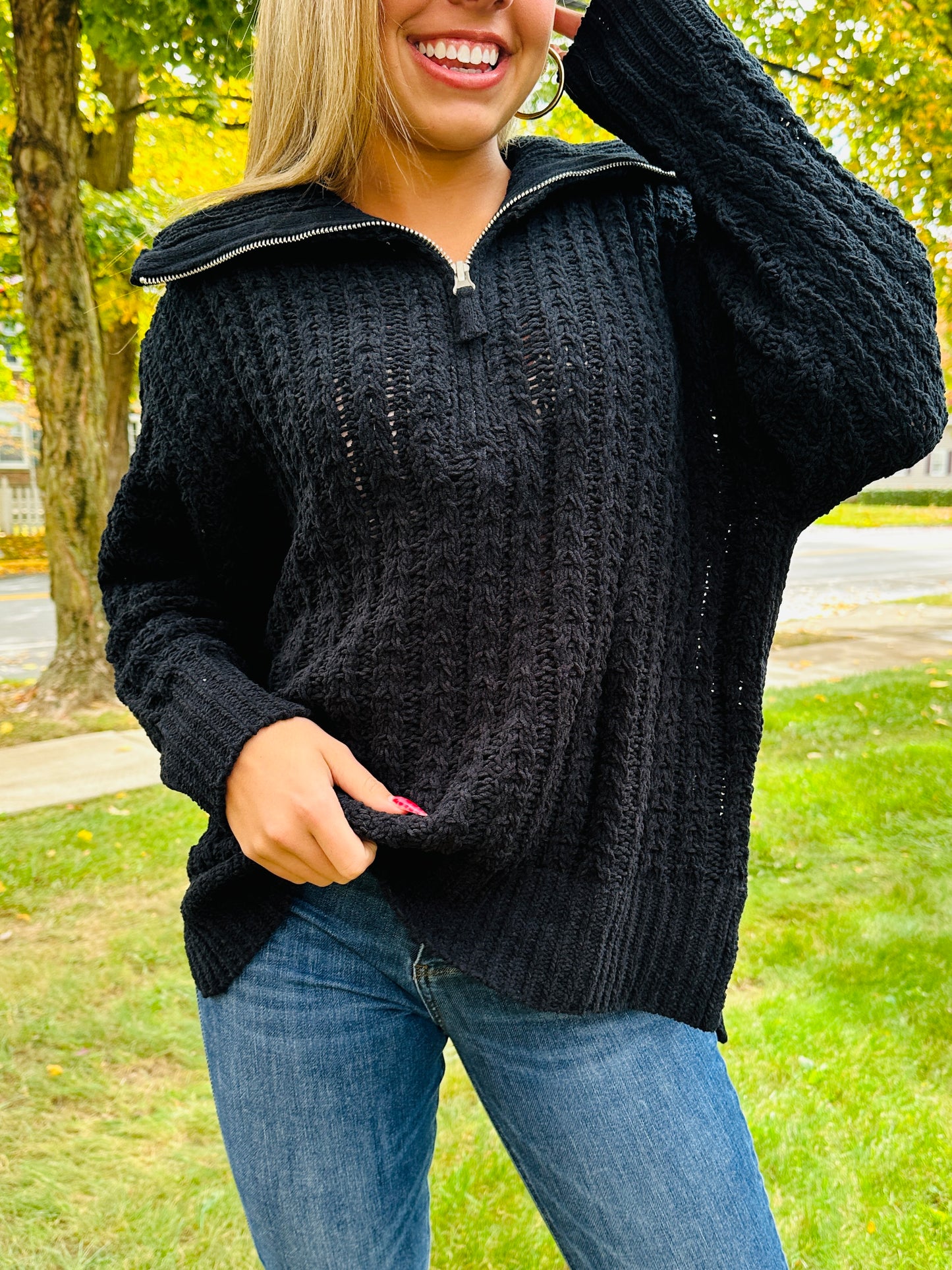 REG/CURVY Cozy Crush Chenille Zip Up Sweater- Multiple Colors!