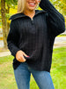 REG/CURVY Cozy Crush Chenille Zip Up Sweater- Multiple Colors!