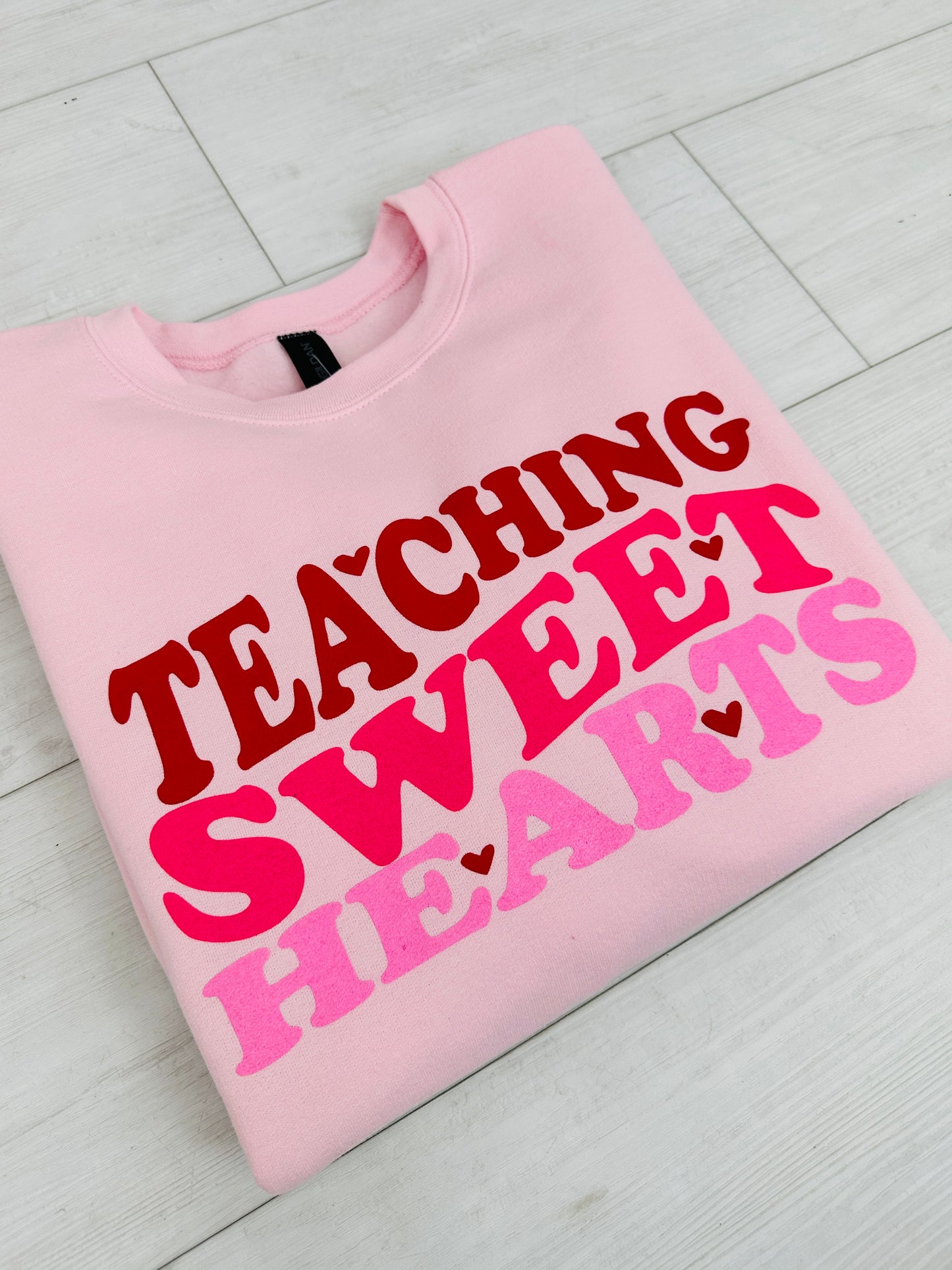 Teaching Sweethearts Graphic Crewneck Sweatshirt