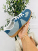Frame Runner Sneakers in Blue Denim