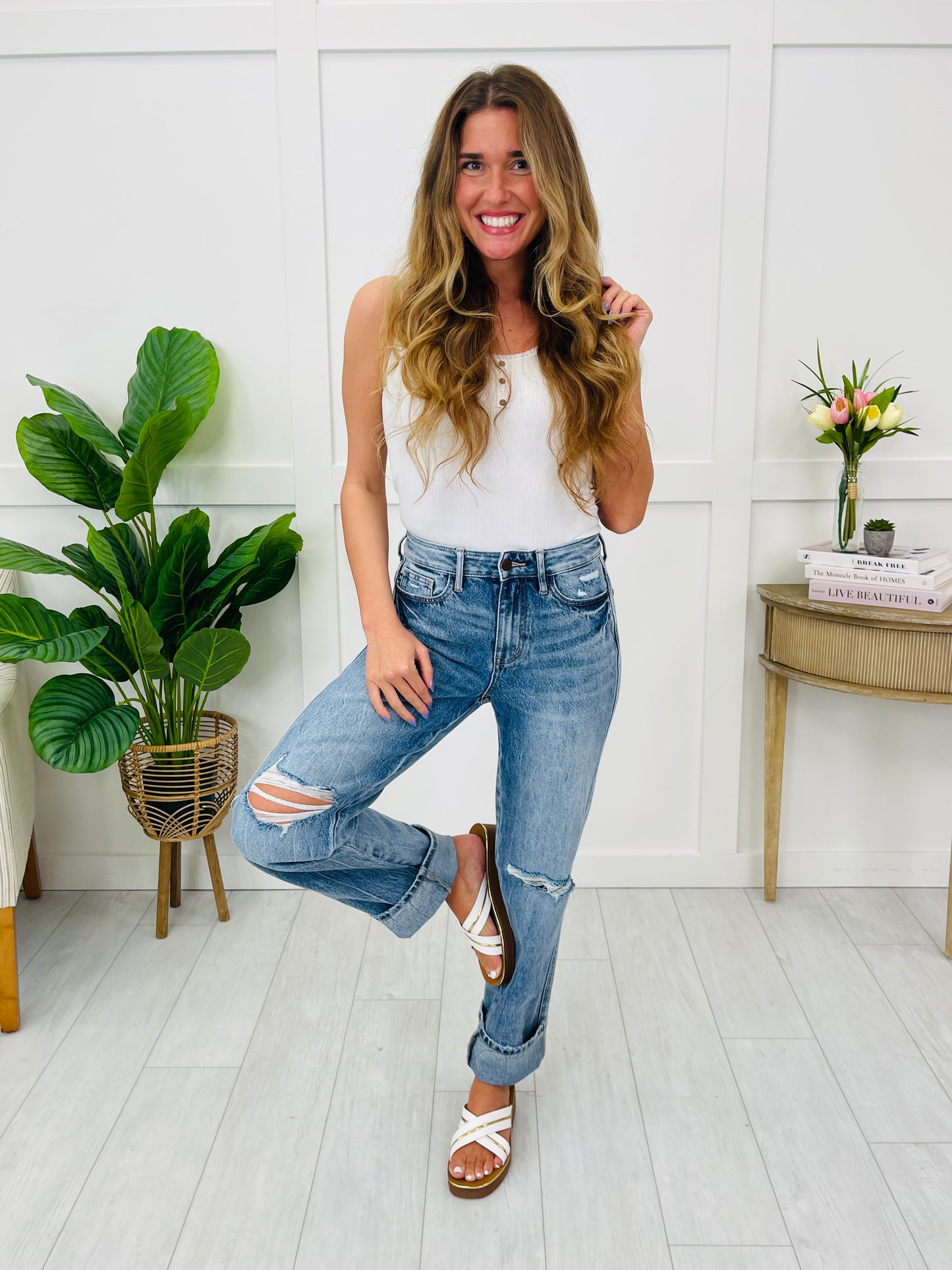 Judy Blue Relaxed and Ready Slim Straight Jeans