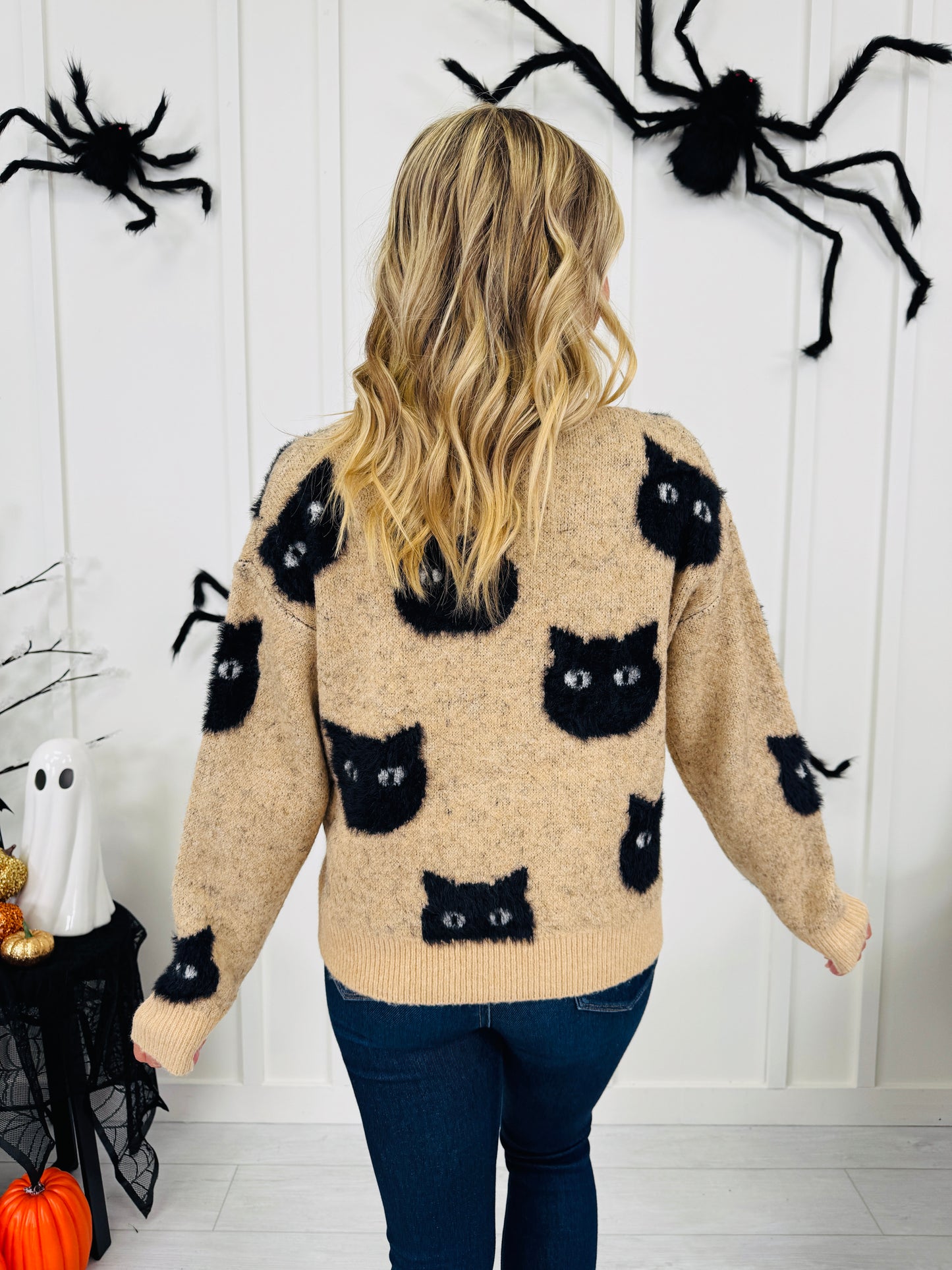 Black Cat Behavior Sweater