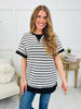 Stripe by Stripe Top In Black