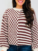 The Beat Goes On Sweater in Caramel/Ivory