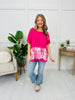 Drift & Dye Top In Fuchsia