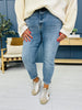 Judy Blue The Bleach Boys Midrise Boyfriend Jeans in Reg/Curvy