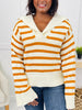 In Line With Fall Sweater in Cream/Caramel