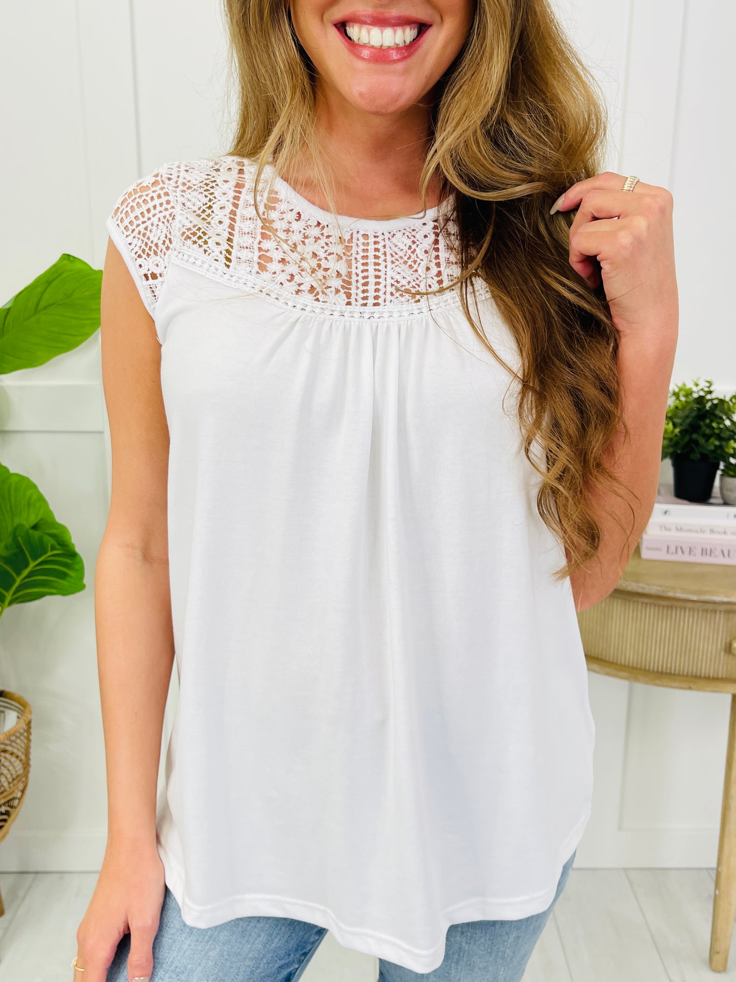 Soft Spoken Lace Top