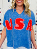 Patriotic Patchwork Top in Multiple Colors