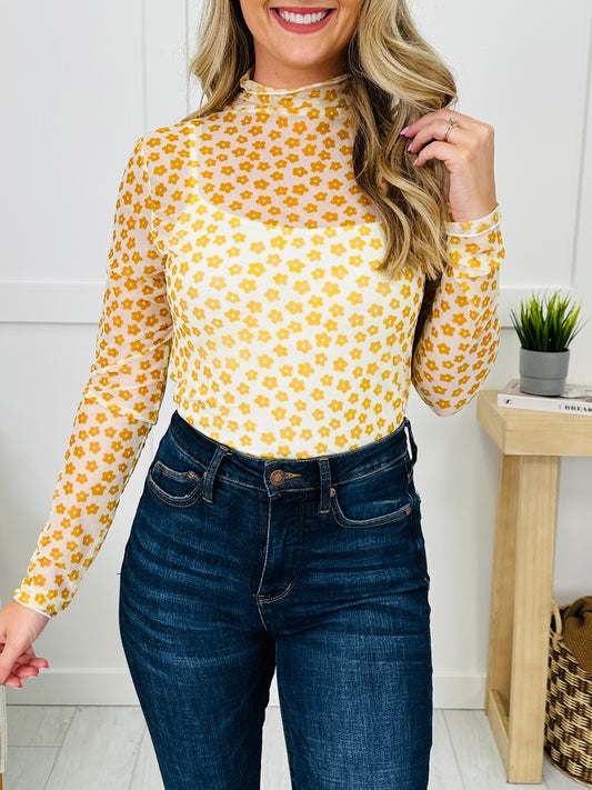 Golden Petals Top