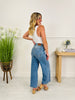 Judy Blue Keep It Simple Ankle Wide Jeans
