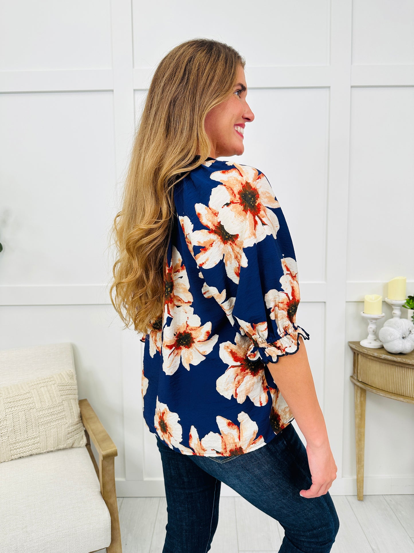 Midnight Magnolia Top