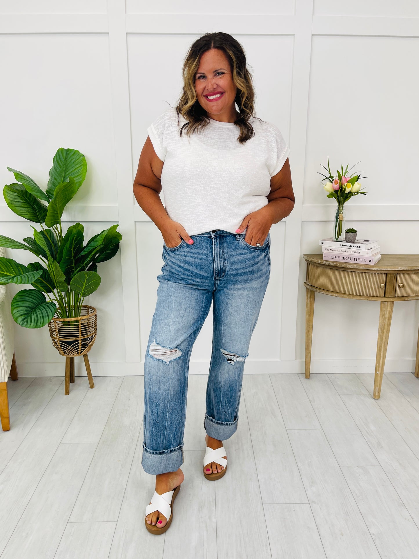 Judy Blue Relaxed and Ready Slim Straight Jeans