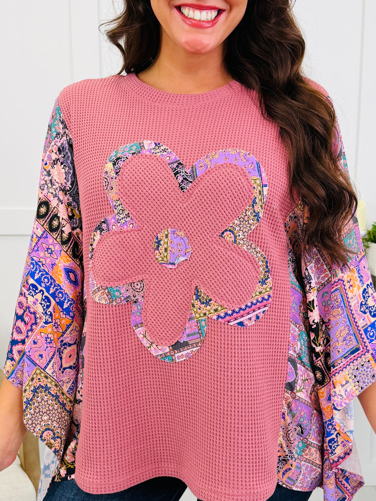 Wildflower Soul Top In Dusty Rose