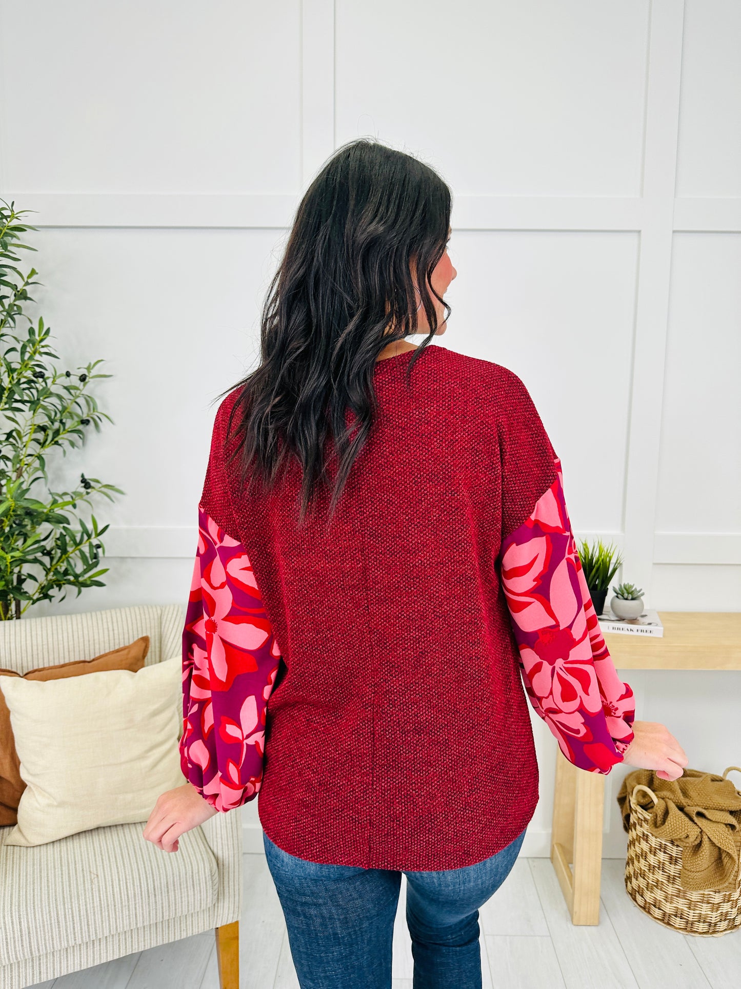 Print Me A Memory Top in Wine