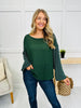 Stripe Theory Sweater in Forest