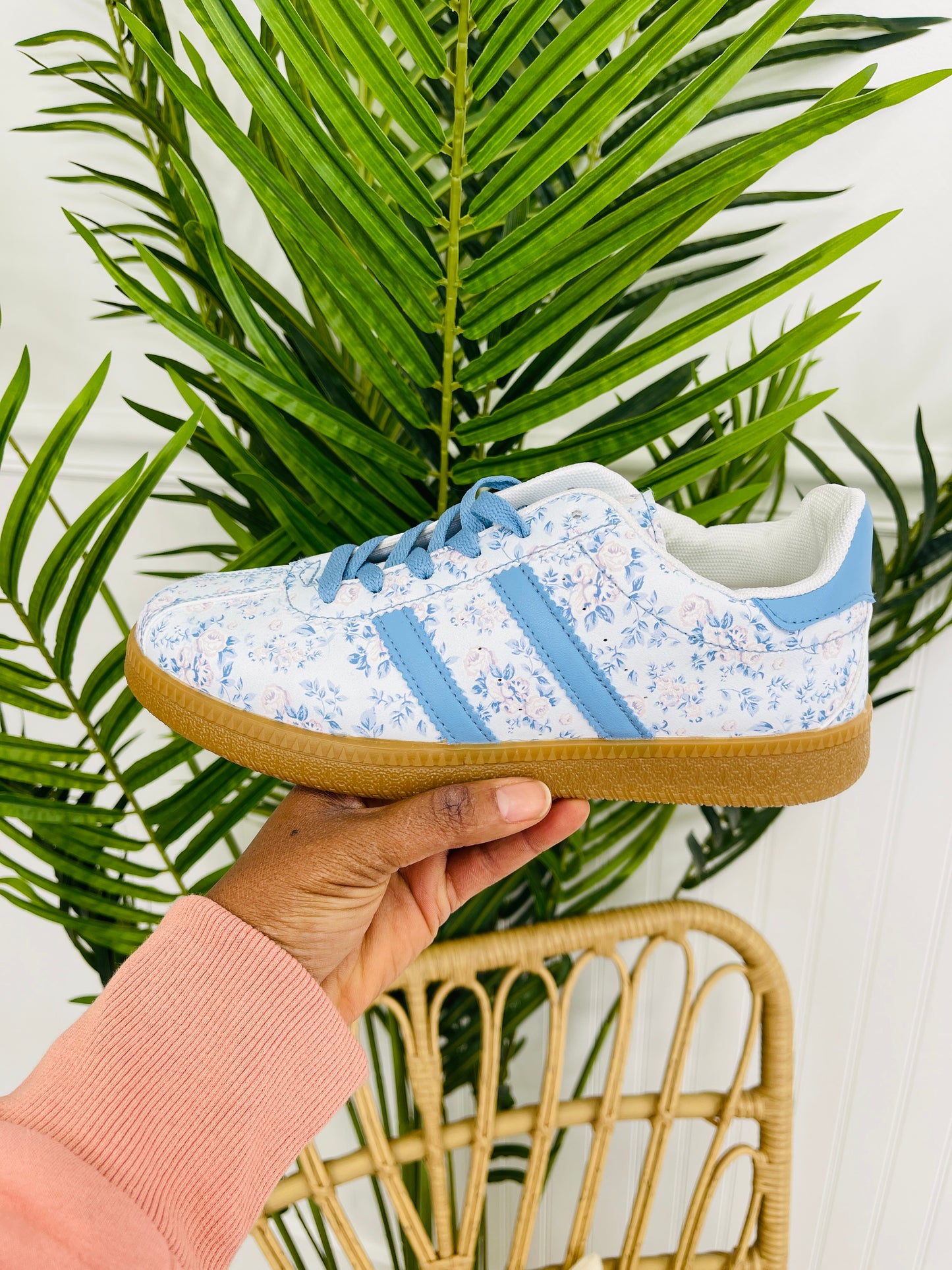 Petal Stomp Sneakers in Blue