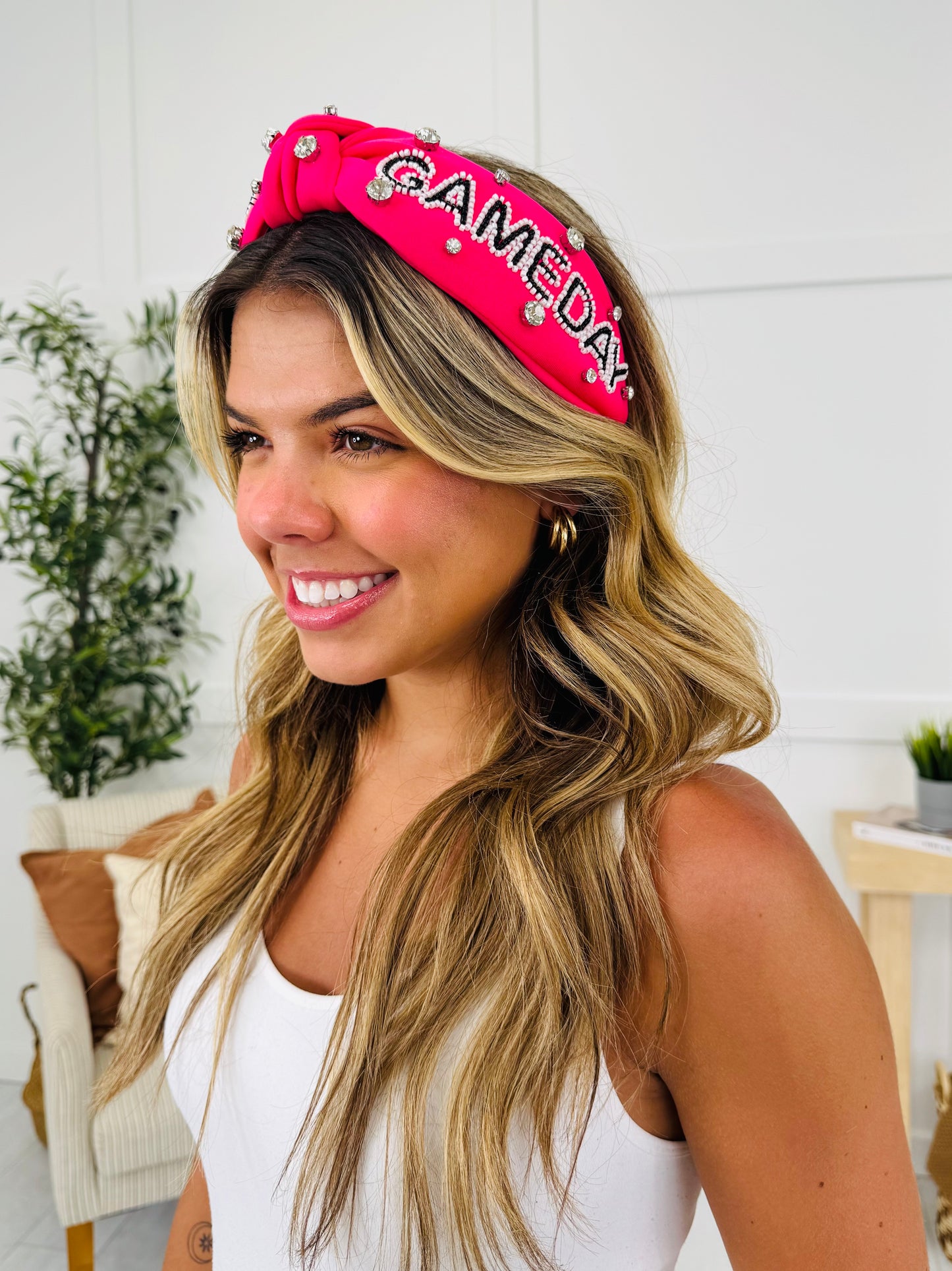 Game Day Spirit Rhinestone Headband- Multiple Colors!